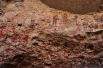 Pinturas rupestres na Sierra de Santa Marta, região de San Ignacio, no deserto Vizcaino (Baja California - México)